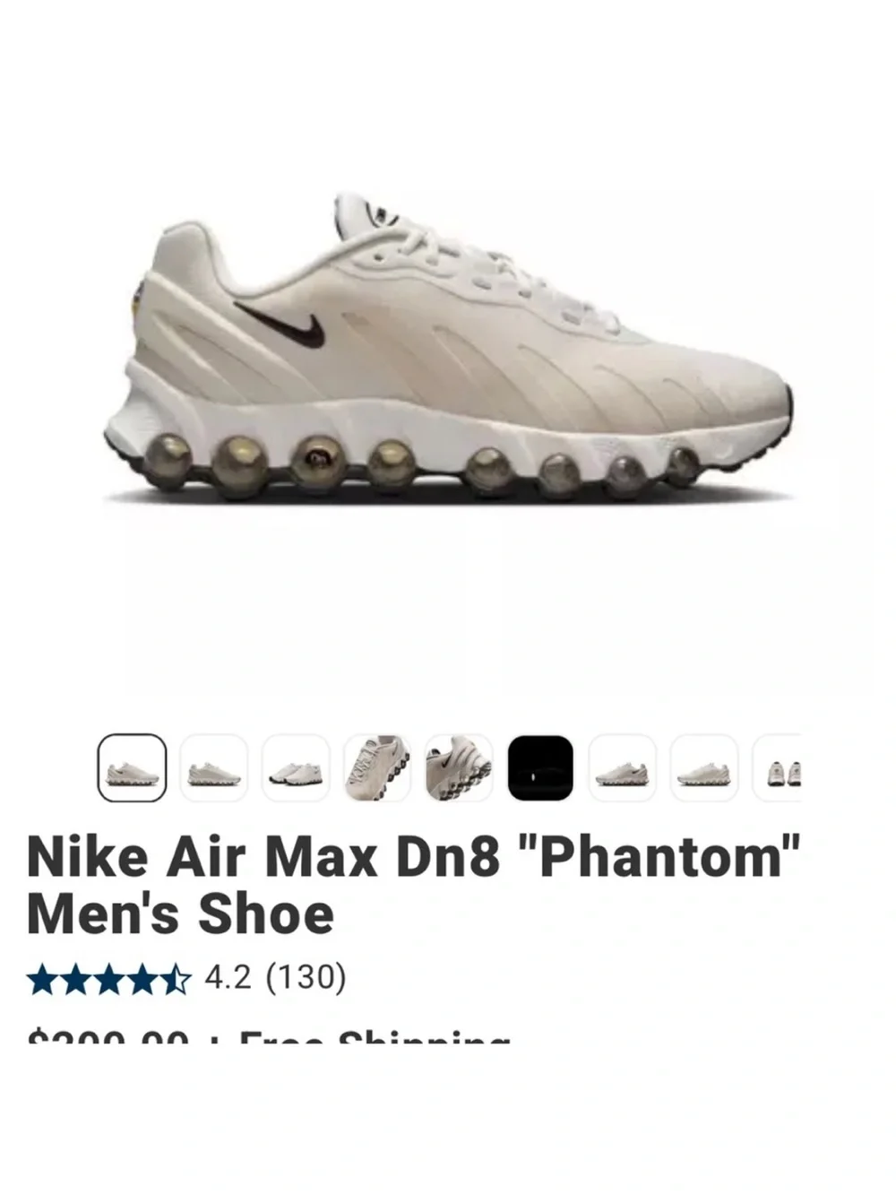 Women’s Nike Air Max DN8 Cream/Off-White Casual Sneakers